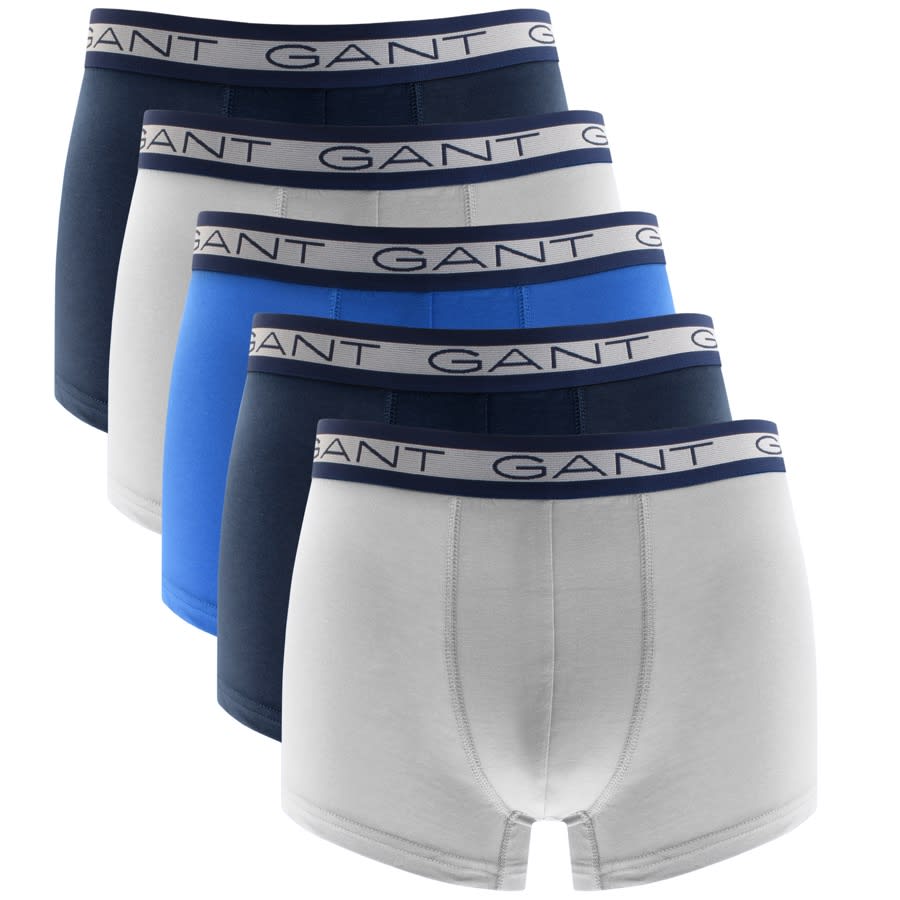 Alternative Image for ProductGant Five Pack Stretch Boxer Trunks Blue1